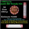 Image 1 : Shotgun Lincoln 1c roll, 1965-p 50 pcs Bank Wrapper.