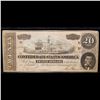 Image 2 : 1864 $20 Confederate Note, T67 Grades Select AU