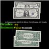 Image 1 : 2x Consecutive 1957B $1 Silver Certificates, AU Grade Grades CU