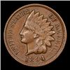 Image 2 : 1894 Indian Cent 1c Grades Select AU