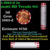 Image 1 : Shotgun Lincoln 1c roll, 1982-d 50 pcs Bank Wrapper.
