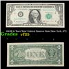 Image 1 : 1963B $1 'Barr Note' Federal Reserve Note (New York, NY) Grades vf+