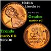 Image 1 : 1941-s Lincoln Cent 1c Grades Choice+ Unc RD