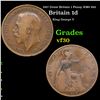 Image 1 : 1917 Great Britain 1 Penny KM# 810 Grades vf++