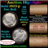 Image 1 : ***Auction Highlight*** Full solid date 1923-p Uncirculated Peace silver dollar roll, 20 coins (fc)