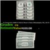 Image 1 : 5x Consecutive 1969D $1 Federal Reserve Notes (Philadelphia, PA), All CU Grades CU