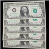 Image 2 : 5x Consecutive 1969D $1 Federal Reserve Notes (Philadelphia, PA), All CU Grades CU
