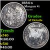 Image 1 : 1884-s Morgan Dollar $1 Grades xf details