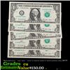 Image 1 : 5x Consecutive **Star Note** 2009 $1 Federal Reserve Notes (Boston, MA), All CU Grades CU