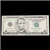 Image 2 : **Star Note** 2003A $5 Green Seal Federal Reserve Note Grades vf++