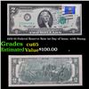 Image 1 : 1976 $2 Federal Reserve Note 1st Day of Issue, with Stamp Grades Gem CU
