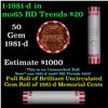 Image 1 : Shotgun Lincoln 1c roll, 1981-d 50 pcs Bank Wrapper.