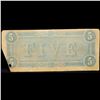 Image 3 : 1864 $5 Confederate Note, T69 Grades AU Details