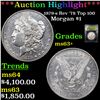 Image 1 : ***Auction Highlight*** 1879-s Rev '78 Top 100 Morgan Dollar $1 Graded Select+ Unc BY USCG (fc)