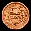 Image 3 : 1853 Braided Hair Half Cent C-1 1/2c Grades Select+ Unc By SEGS
