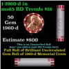 Image 1 : Shotgun Lincoln 1c roll, 1960-d 50 pcs Bank Wrapper.