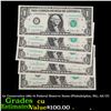 Image 1 : 5x Consecutive 1981 $1 Federal Reserve Notes (Philadelphia, PA), All CU Grades CU