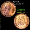 Image 1 : 1941-s Lincoln Cent 1c Grades Gem+ Unc RB