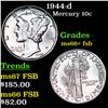 Image 1 : 1944-d Mercury Dime 10c Grades GEM++ FSB