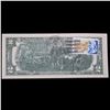 Image 3 : 1976 $2 Federal Reserve Note 1st Day of Issue, with July 4th Stamp Grades Choice CU