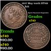 Image 1 : 1837 May tenth Hard Times Token HT-68 1c Grades xf