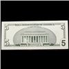 Image 3 : 2001 $5 Green Seal Federal Reserve Note Grades Gem CU