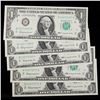Image 2 : 5x Consecutive 1963 $1 Federal Reserve Notes (New York, NY), All CU Grades CU
