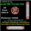 Image 1 : Shotgun Lincoln 1c roll, 1962-d 50 pcs Bank Wrapper.