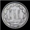Image 3 : 1867 Three Cent Copper Nickel 3cn Grades Select+ Unc