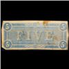Image 3 : 1864 $5 Confederate Note, T69 Grades vf++