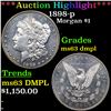 Image 1 : ***Auction Highlight*** 1898-p Morgan Dollar $1 Grades Select Unc DMPL (fc)