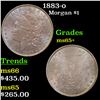Image 1 : 1883-o Morgan Dollar $1 Grades GEM+ Unc