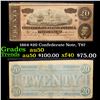 Image 1 : 1864 $20 Confederate Note, T67 Grades AU, Almost Unc