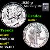Image 1 : 1939-p Mercury Dime 10c Graded ms67+ By SEGS
