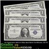 Image 1 : 4x Consecutive 1957A $1 Blue Seal Silver Certificates, All CU Grades CU