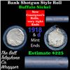 Image 1 : Buffalo Nickel Shotgun Roll in Old Bank Style 'Bell Telephone'  Wrapper 1918 &d Mint Ends