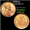 Image 1 : 1956-p Lincoln Cent 1c Grades GEM Unc RB
