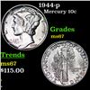 Image 1 : 1944-p Mercury Dime 10c Grades GEM++ Unc