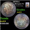 Image 1 : 1878-s Morgan Dollar $1 Graded ms64 BY SEGS