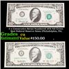 Image 1 : 3 x Consecutive Serial Numbered 1974 $10 Green Seal Federal Reserve Notes (Philadelphia, PA) Grades 