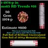 Image 1 : Shotgun Lincoln 1c roll, 1974-p 50 pcs Bank Wrapper.