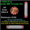 Image 1 : Shotgun Lincoln 1c roll, 1982-d 50 pcs Bank Wrapper.