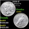 Image 1 : 1926-d Peace Dollar $1 Grades Select+ Unc