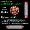 Image 1 : Shotgun Lincoln 1c roll, 1964-p 50 pcs Bank Wrapper.