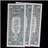 Image 3 : 3x Consecutive 1974 $1 Federal Reserve Notes (Philadelphia, PA), All CU Grades CU