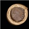 Image 3 : Mixed small cents 1c orig shotgun roll, 1918-d Wheat Cent, 1891 Indian Cent other end, Brinks Wrappe