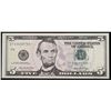 Image 2 : **Star Note** 2006 $5 Green Seal Federal Reserve Note Grades Choice AU/BU Slider