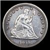 Image 2 : ***Auction Highlight*** 1877-p Seated Liberty Quarter 25c Graded Select Unc By USCG (fc)