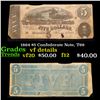 Image 1 : 1864 $5 Confederate Note, T69 Grades vf details