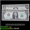 Image 1 : 2x Non-Consecutive 1981A $1 Federal Reserve Notes (New York NY and Boston MA), All CU Grades CU